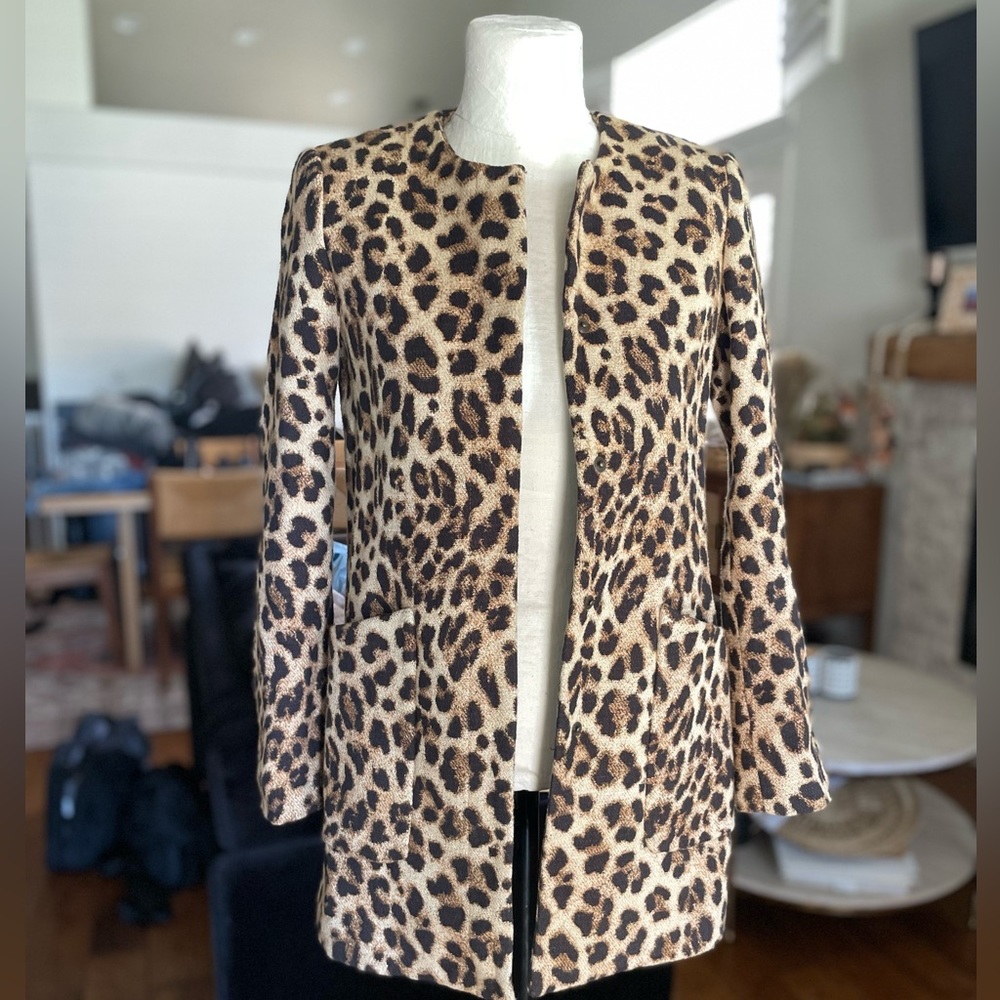 ZARA XS Cheetah Coat